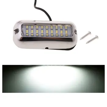 

LED Waterproof Pontoon Marine Transom Color Underwater Light Boat Light Bar Yacht Styling Work Lamp Q0KF