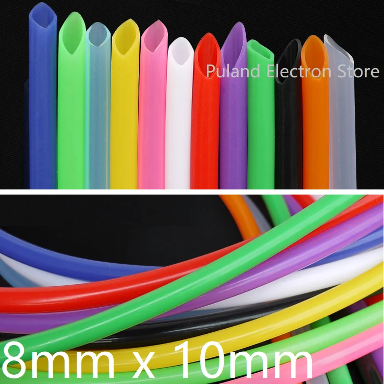 

Silicone Tube ID 8mm x 10mm OD Flexible Rubber Hose Thickness 1mm Food Grade Soft Milk Beer Drink Pipe Water Connector Colorful