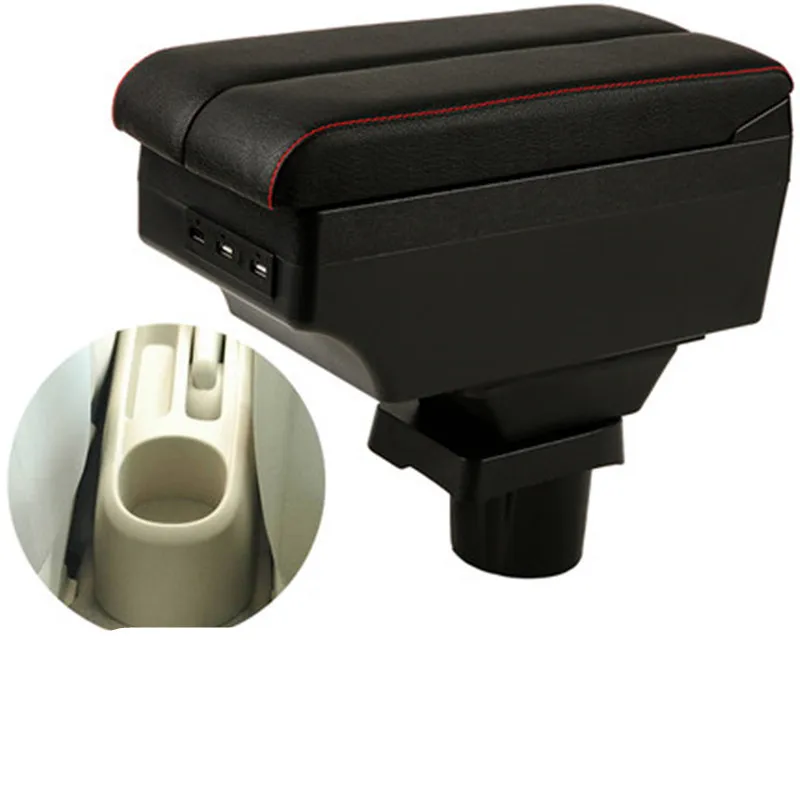 Dual Layer Center Console Storage Box For Toyota Yaris L Sedan Vios 2002 2008 Faux Cup Holder