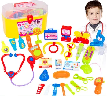 

30Pcs Baby Kids Doctor Nurse Medical Play Toy Set Carry Case Kit Education Role Play Toys Plastic Simulation Medicine Box