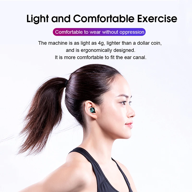 MLHJ Bluetooth Wireless Headphones with Microphone 3500mah Waterproof Earphones HIFI Stereo Noise Cancelling Headset Earbuds