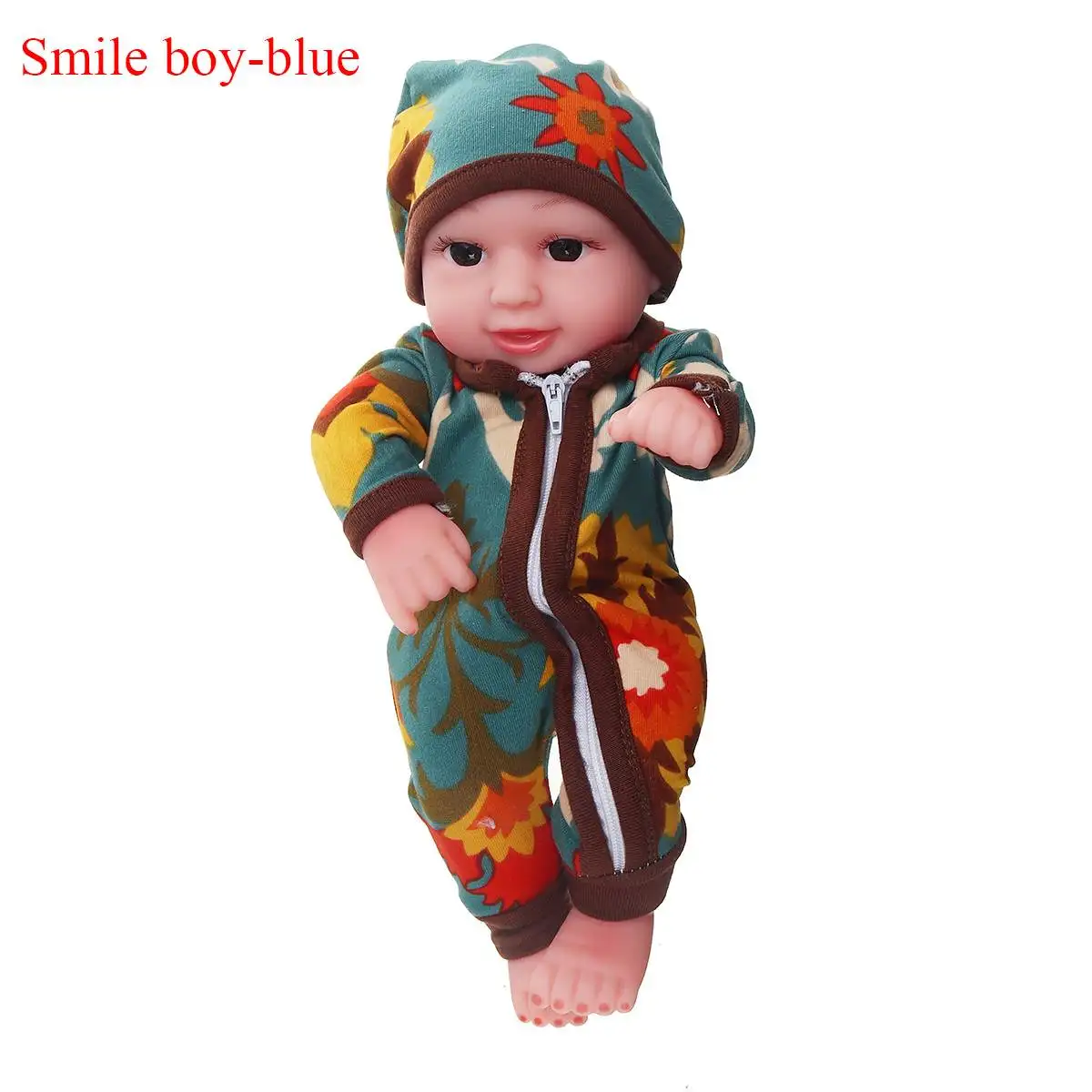 10 ''мини Reborn Baby девочка мальчик полный силиконовый винил милый одет младенец кукла реалистичные Bebes Reborns для малыша Купание кукла 26 см - Цвет: 5