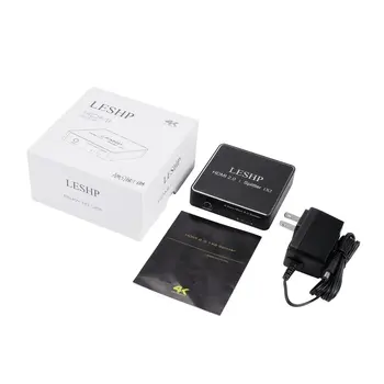 

1080P HDMI 2.0 1x2 Splitter Supports Full HD 4x2K 3D One Input to Two Outputs Support Video Format up to 4k2k