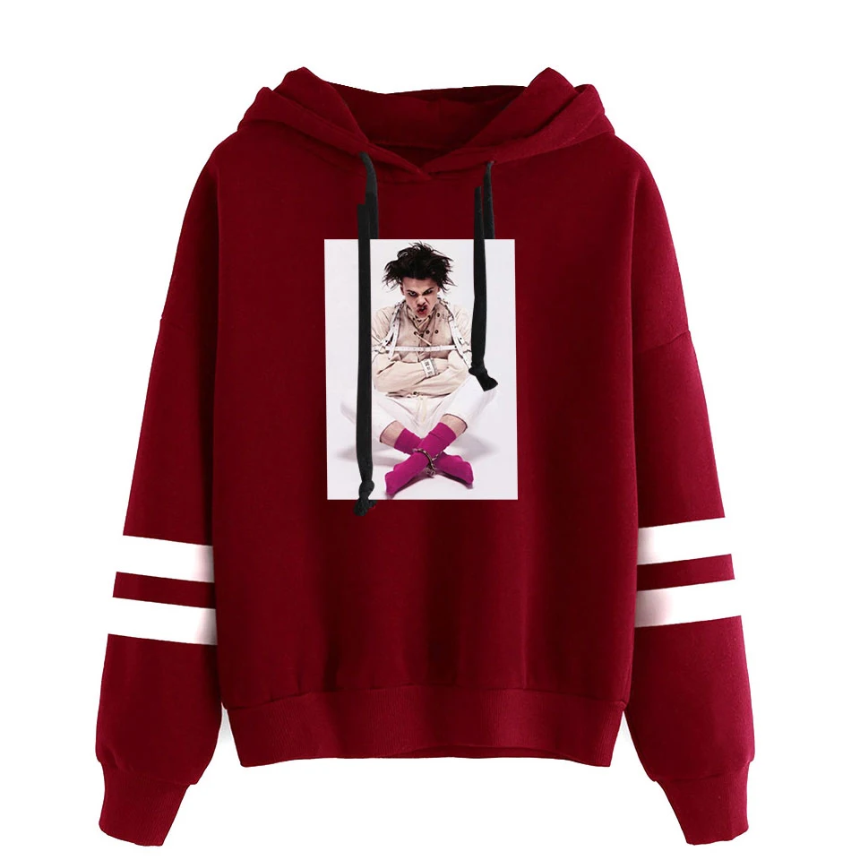 YUNGBLUD STRIPED HOODIE