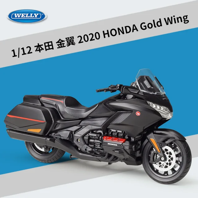 Welly 1:12 2020 Honda Gold Wing Diecast Motorcycle Model Heavy 