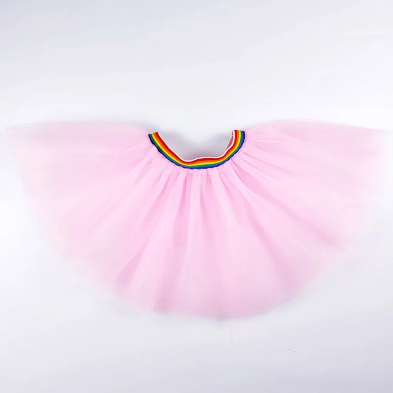 Green Princess Cosplay Tutu Skirt Kids Children Birthday Party Props Animal Costume Halloween Gift girl Christmas skirts - Цвет: Розовый
