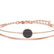 Корейская версия простого крутого превосходного качества оригинального кристалла из Swarovskis браслет для женщин