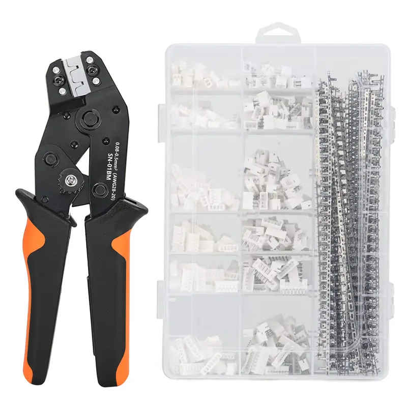 SN-01BM Micro Connector Ratchet Crimping Tool Kit Jst PH2.0/XH2.54 Terminals Wire Crimper Plier Set Mini Clamp Tool - Image 11