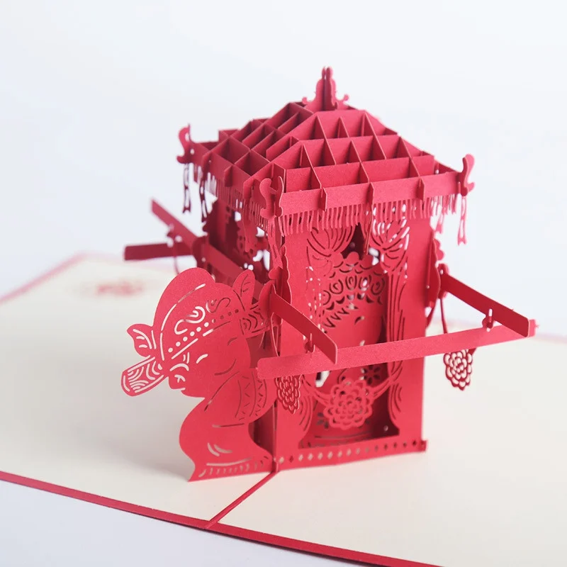 3D всплывающие Открытки День святого Валентина Подарочная открытка с наклейки на конверте свадебные приглашения Поздравительные Открытки День благодарения благословение пожелание