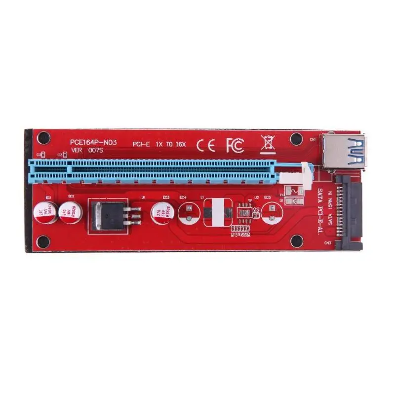 30cm/60cm USB 3.0 PCI-E 1x to16x Motherboard Extender Riser Card Adapter SATA 15Pin Power Cable for BTC LTC ETH Mining