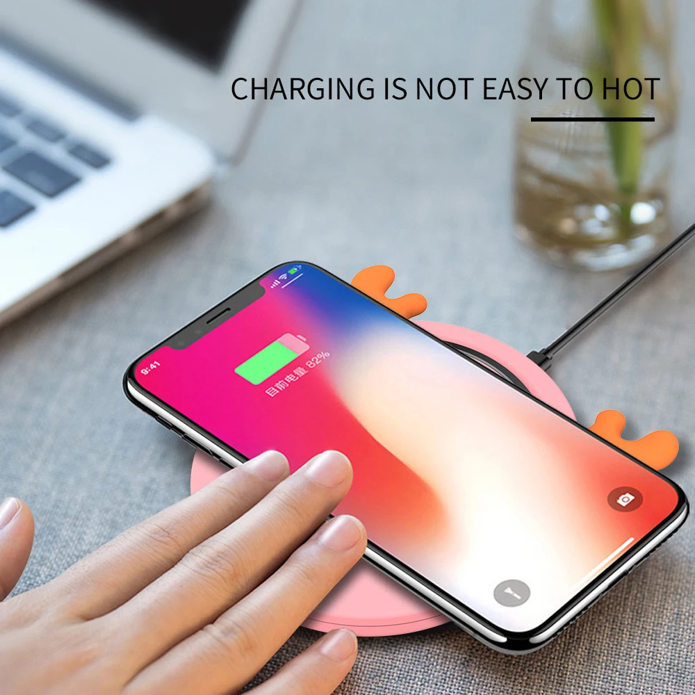 Беспроводное быстрое зарядное устройство MADEVIL dog-shape для Xiaomi Mi9 MiX 2S Mix 3 Qi EPP 10W для iPhone XS X
