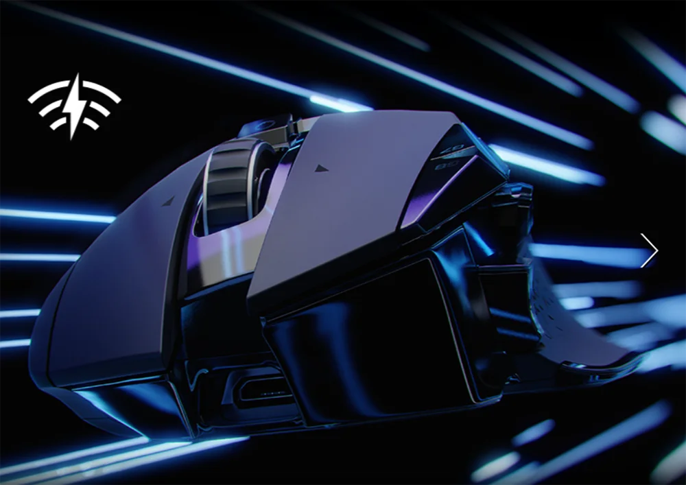 Logitech G502 LIGHTSPEED 16000DPI Game Mouse with HERO Sensor LIGHTYNC Tensioning System Gaming Mouse Support Button
