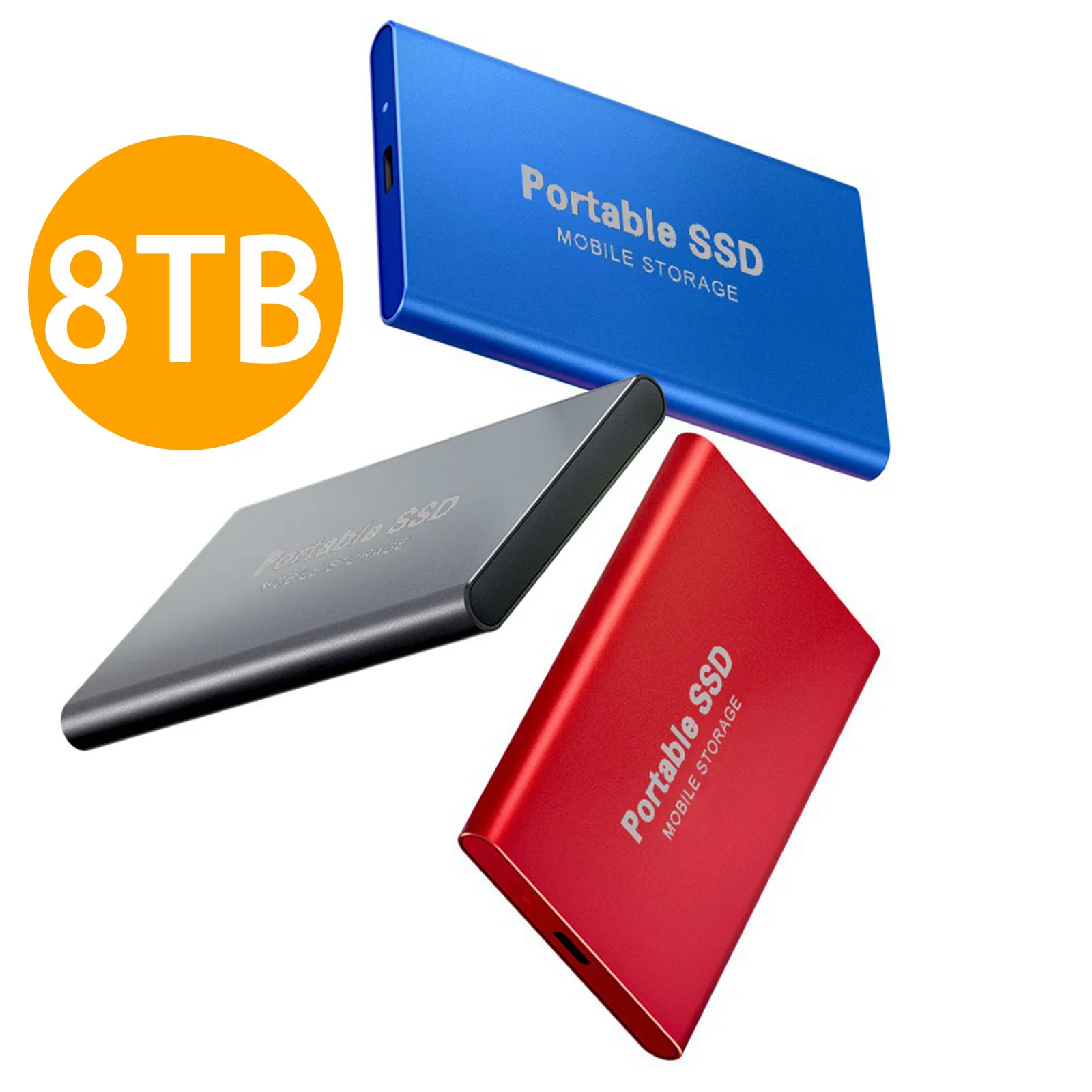 8TB SSD External Hard Drive Mobile Solid State Disk for Desktop Phone Laptop High Speed Storage Memory Stick |