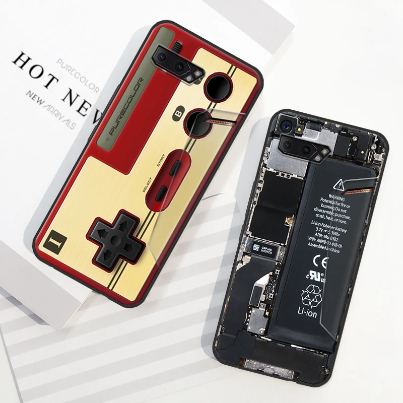 Auroras чехол для телефона для ASUS Rog Phone 2 Полностью Защитный Мягкий чехол Ретро камера геймпад шаблон чехол для ROG Phone 1 2 Чехол