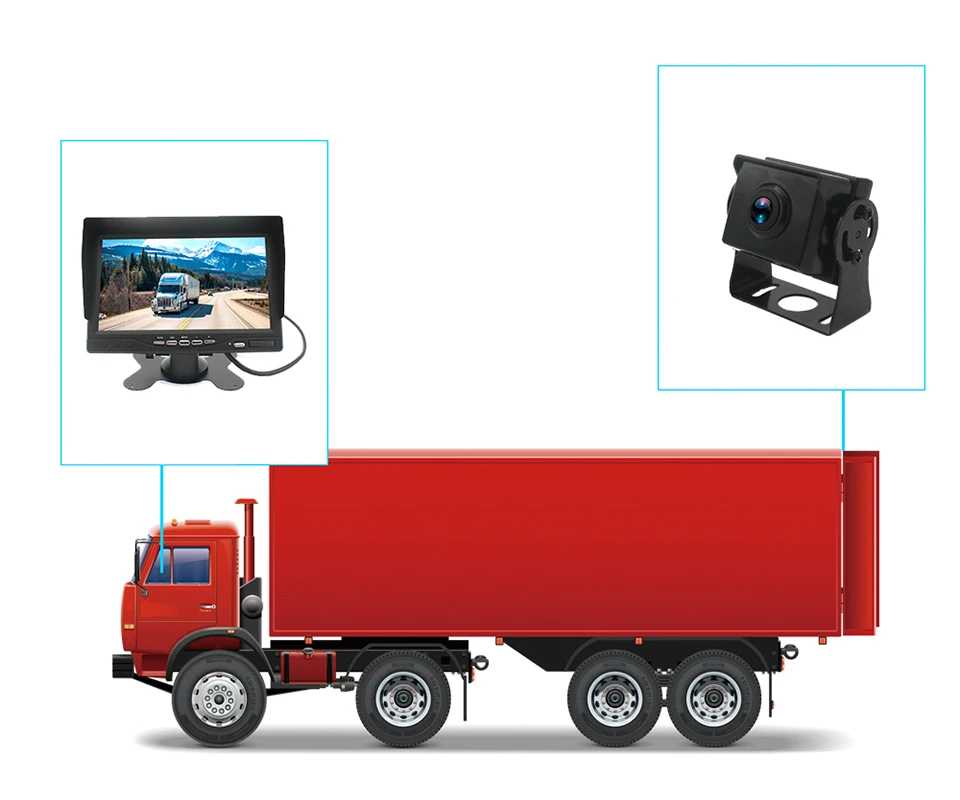 AOSHIKE IP67 Водонепроницаемый AHD 7 дюймов TFT Ночное Видение автомобиль грузовик USB Камера монитор 1080P 120 градусов вождения Регистраторы
