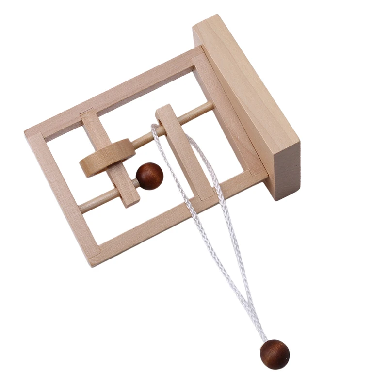 Luban Lock волшебная игрушка/Новинка 3D деревянная веревка кольцо головоломка IQ