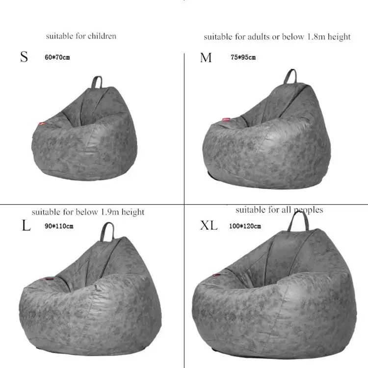 Технология ТКАНЬ Кресло-мешок, фасоль Мода Pouf Beanbag стул без наполнителя гостиная спальня диван-кровать ленивый Повседневный мягкий татами диван