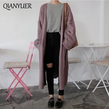 Женский свитер Carsigan, осенняя зимняя одежда, легкий свитер Джокера, повседневный стиль, вязанная верхняя одежда, кардиган, Свободное пальто