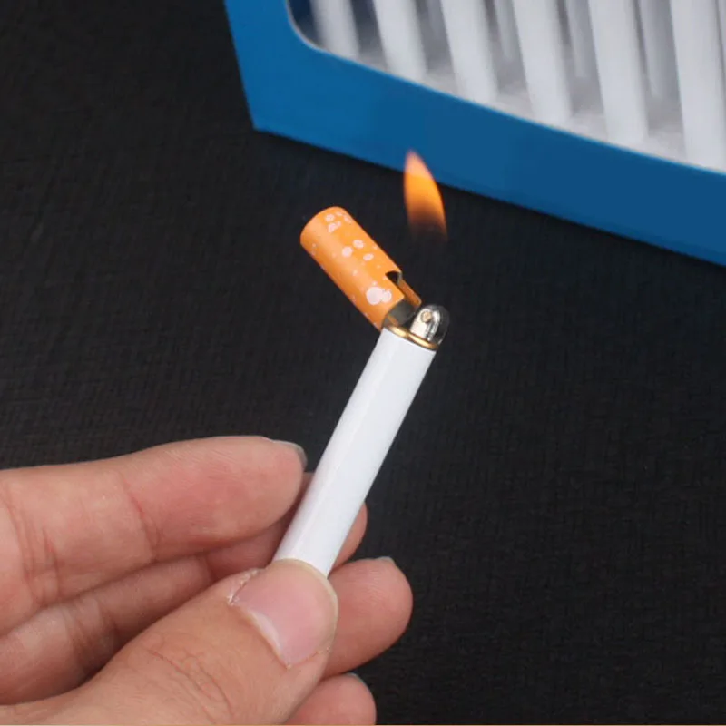 Minimechero de Metal con forma de cigarrillo, mechero recargable a Gas butano, rectificador portátil, mechero para exteriores, Herramientas sin Gas|Accesorios de cigarrillos| - AliExpress