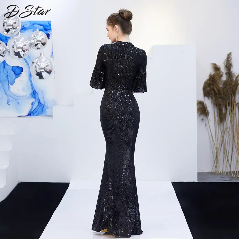Robe De Soiree сексуальное вечернее платье из шифона русалка платья для вечеринок с блестками vestido de festa халат с длинными Макси платья