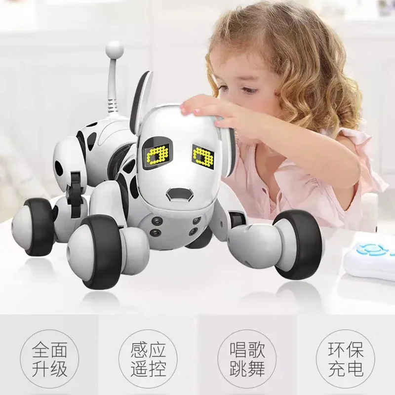 Робот собака 9007 Китайский экспорт AI электронная игрушка, собака дети поют перевернуть представление повествование умный электронный питомец