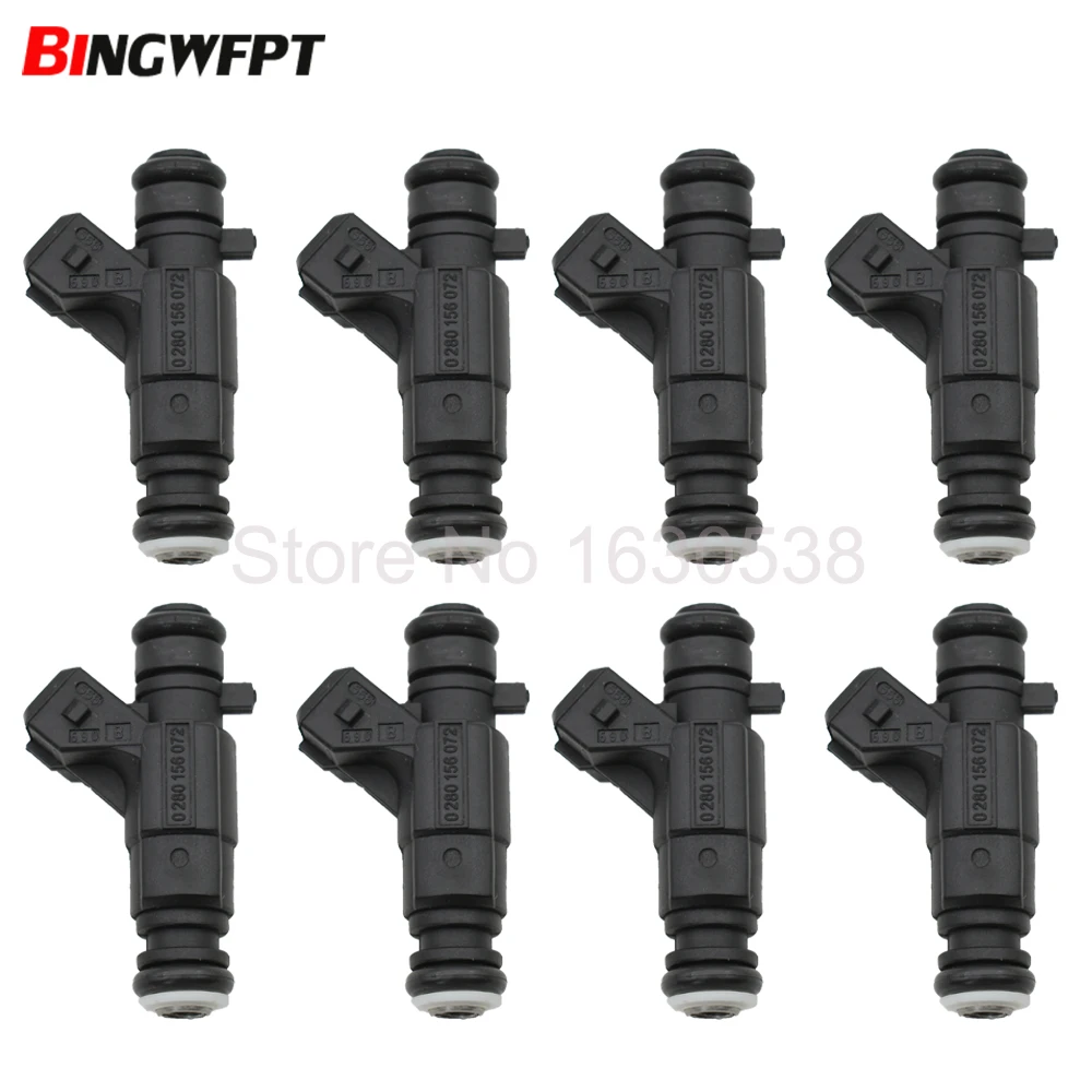 8 шт./компл. Топливная форсунка 0280156072 A1120780349 для Mercedes-Benz E55/CL55/S55 AMG 03~ 06 CLS55 2006 SL55 03~ 08 G55 05~ 10 5.4L 5.5L