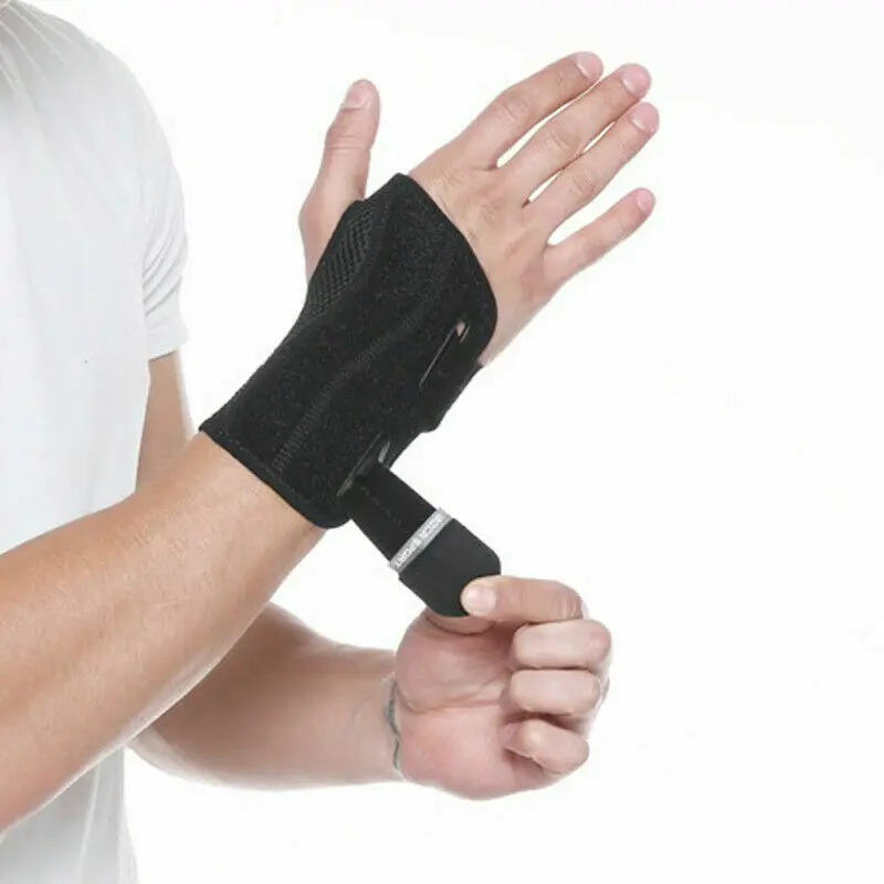 Регулируемый держатель руки Поддержка Carpal тоннель шина артрит Sprain Стабилизатор ремень защитные перчатки нейлон
