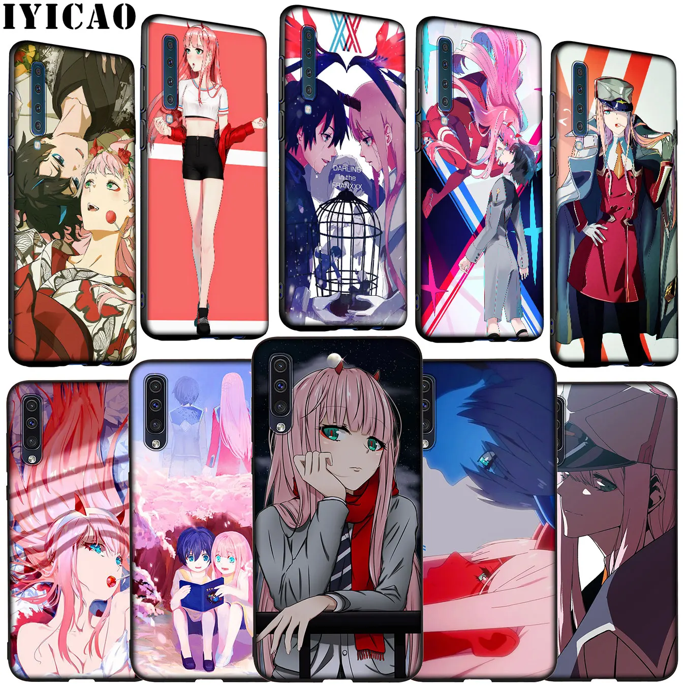 Мягкий силиконовый чехол IYICAO Darling in the FranXX для Samsung Galaxy A70 A60 A50 A40 A30 A20 A10 M10 M20 M30 M40 A20E |