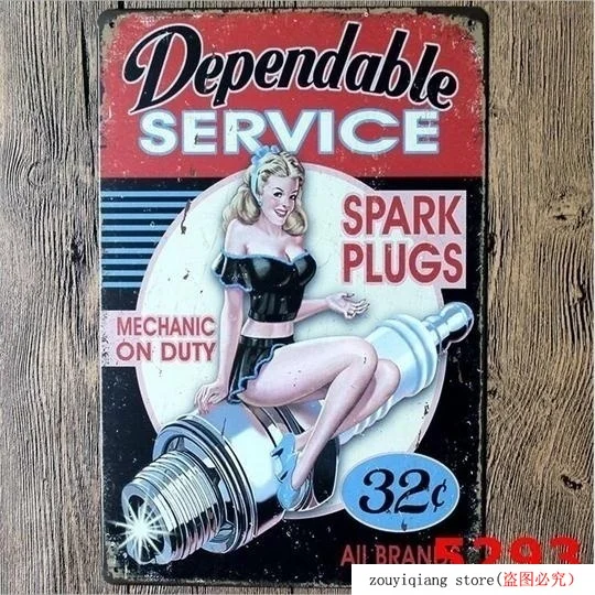 Wall Art Наклейки на стены для декора дома &quotGarage Rules&quot Decalsmetal Олово пластины со