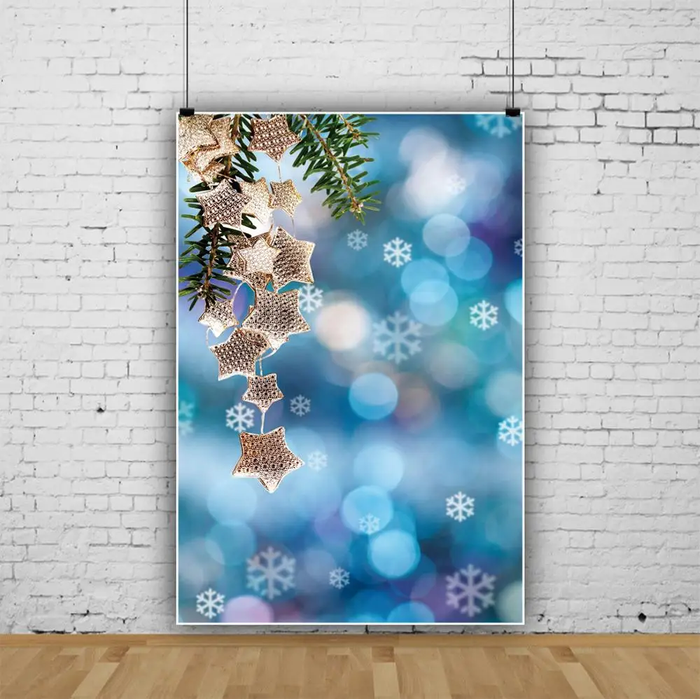 Фотофоны Dreamy Polka Dots зимние снежинки звезда сосны Детские вечерние Портретные фоны для фотостудии
