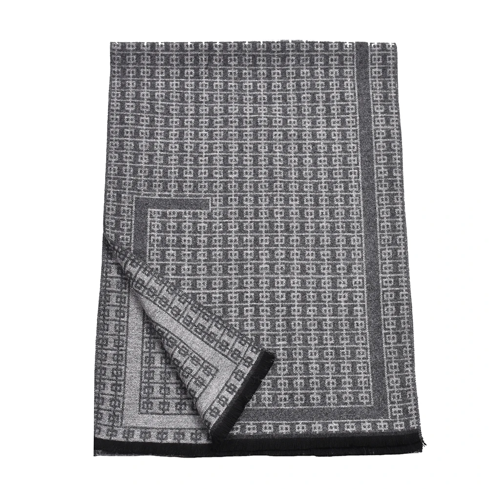 Puimentiua New Winter Men's Plaid Cashmere Scarf Men Scarves Free Shipping British Style Plaid Men Winter Scarves Tassel