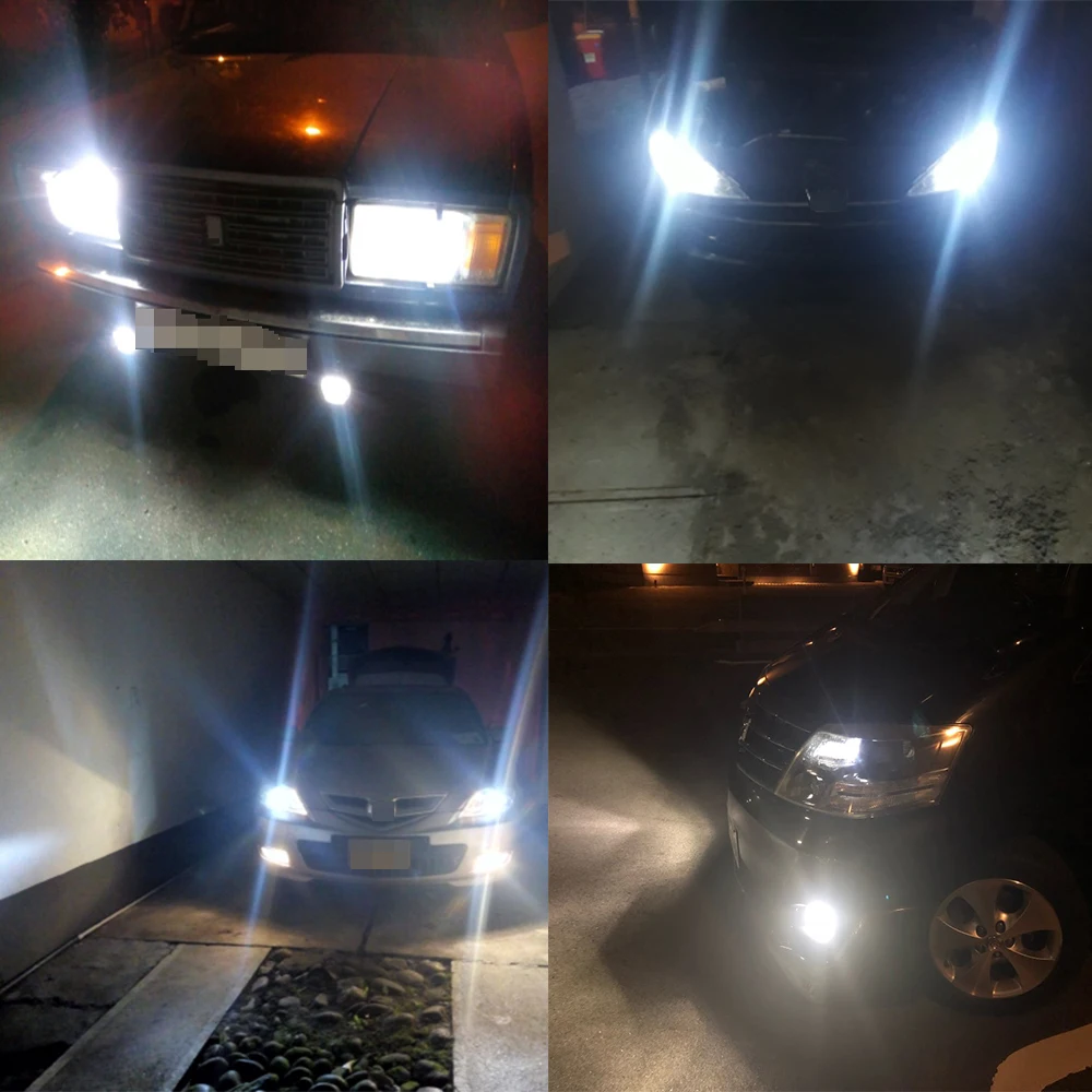 Hviero H4 H7 H11 H1 H3 9005 9006 COB Car LED Headlight Bulbs Hi-Lo Beam 72W 8000LM 6500K Auto Headlamp Led Car Lights DC 12v 24v