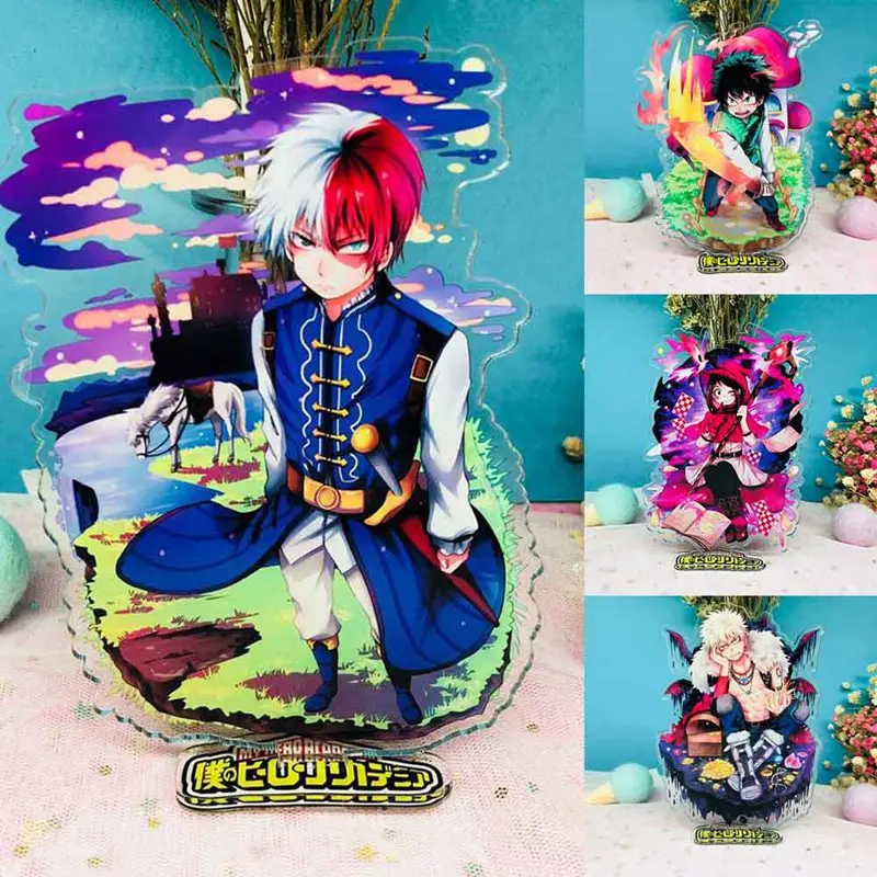 My Hero Academy boku stand рисунок акриловая Модель Держатель тарелок торт аниме японский