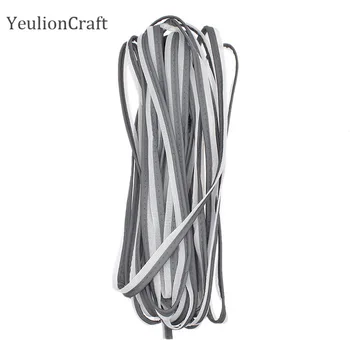 

Chzimade 10M High Visibility Bright Silver Reflective Strip Edging Trim Tape Fabric for Clothing DIY Sewing Crafts Material