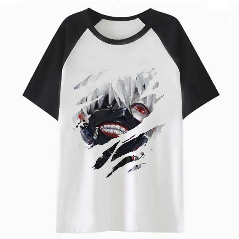 Мужская футболка в стиле Харадзюку KANEKI KEN TOKYO GHOUL уличная хип-хоп PF4437 | одежда