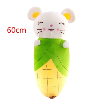 

60cm Kawaii Giant Corn Mouse Plush Toy Stuffed Soft Lovely Mouse Animal Pillow Christmas Gift for Kids Girls Valentine Gift