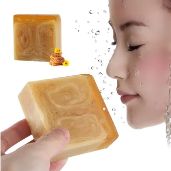 

Hot White Natural Handmade Propolis Honey Milk Soap Replenishing Skin Care Beauty Bleaching Deep Cleansing Face Care Soap Tools