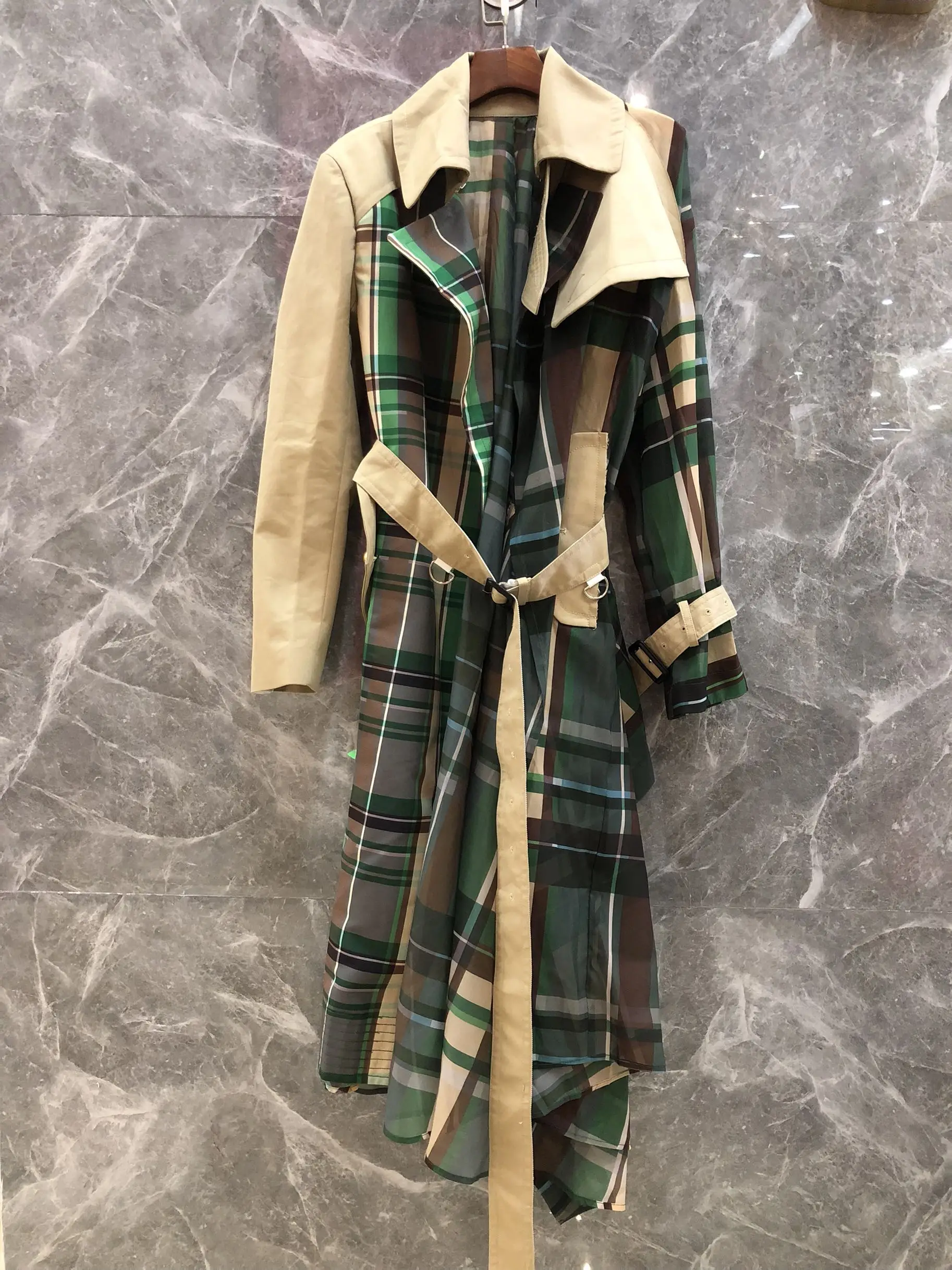 

2019 high quality autumn new women patchwork coat tretch 2 color tutu