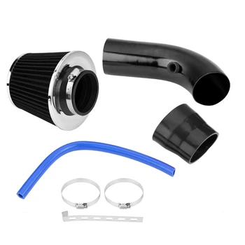 

Alumimum 3'' 75mm Car Cold Air Intake System Turbo Induction Pipe Tube+Cone Air Filter