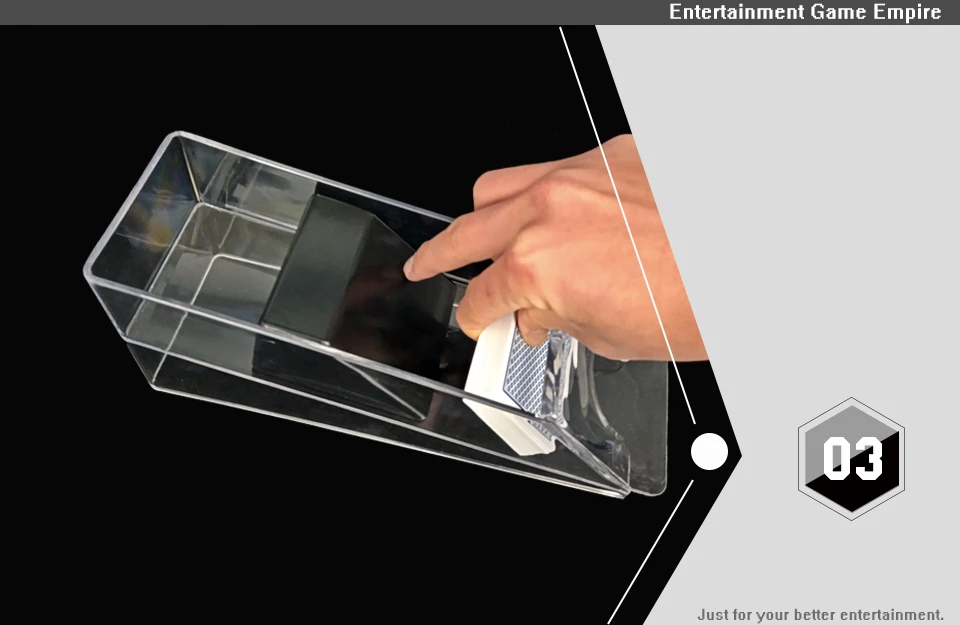 Easytoday 1Pcs Poker Dealer Accessories Acrylic Transparent Poker Club Accessories Card Dispenser 6 Vice - Poker Capacity (3)