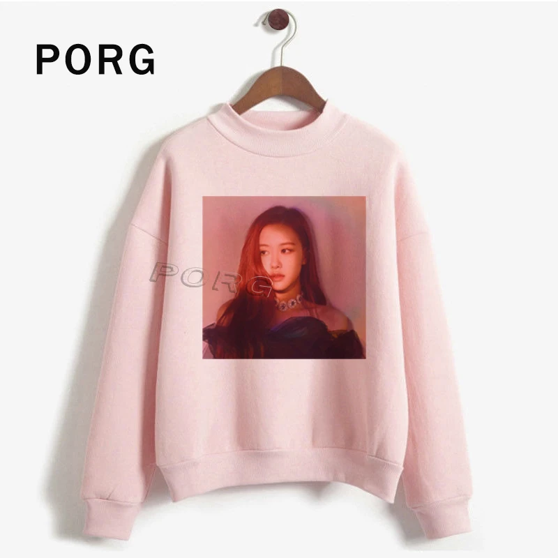 Розовый BLACKPINK Fans Толстовка Эстетическая женская уличная одежда Харадзюку Готический Женский пуловер с капюшоном корейские Топы оверсайз