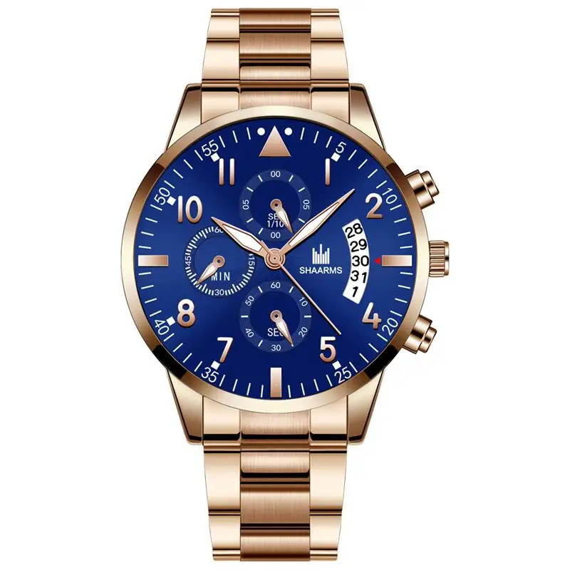 

2019 Luxury Men Date Watch Stainless Steel Analog Quartz Wristwatch Male Man Fashion Military Sport Business Watches Reloj