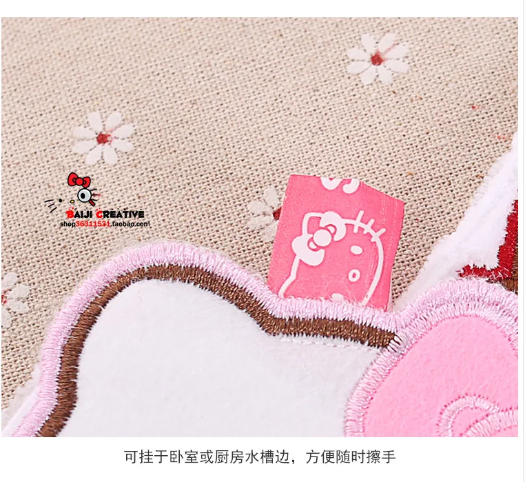 Hello kitty высокое качество полотенце для рук хлопок полотенце для лица с вышивкой простые мягкие детские полотенца салфетки Toalla De Cara