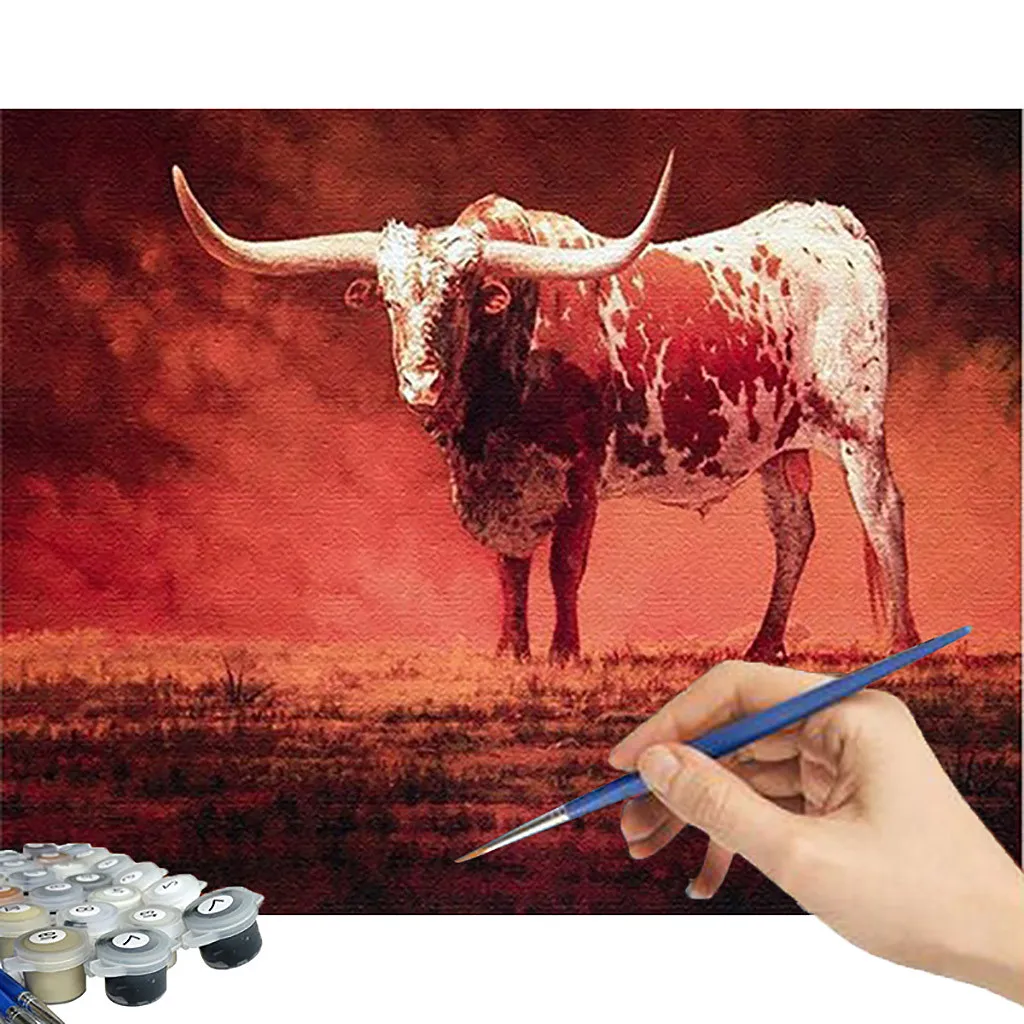 DIY Painting By Numbers Kit Coloring Picture Home Decors kids toys zabawki brinquedos juguetes игрушки | Игрушки и хобби