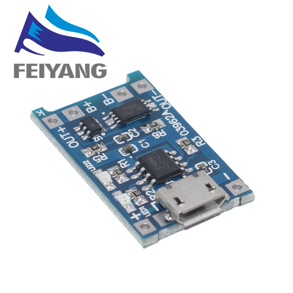 1 шт. type-c/Micro USB 5 В 1A 18650 TP4056 модуль зарядного устройства для литиевых батарей зарядная плата с защитой двойные функции 1A li-ion - Цвет: 18650 MICRO