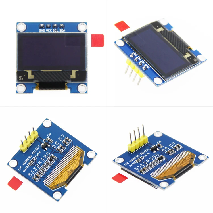 10 шт./лот 4pin белый двойной Цвет 128X64 OLED ЖК-дисплей 0,96 "I2C IIC SPI серийный новый оригинальный