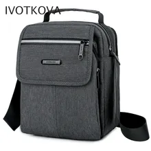 IVOTKOVA, мужская сумка на плечо, модная, многофункциональная, 2 основных кармана на молнии, мужские сумки, бизнес и досуг, сумка через плечо