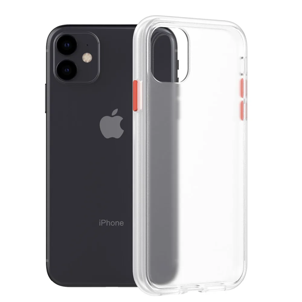 Высококачественный чехол для iPhone 11 Матовый задняя панель ТПУ Рамка защитный чехол для телефона iPhone 11 6,1 дюймов