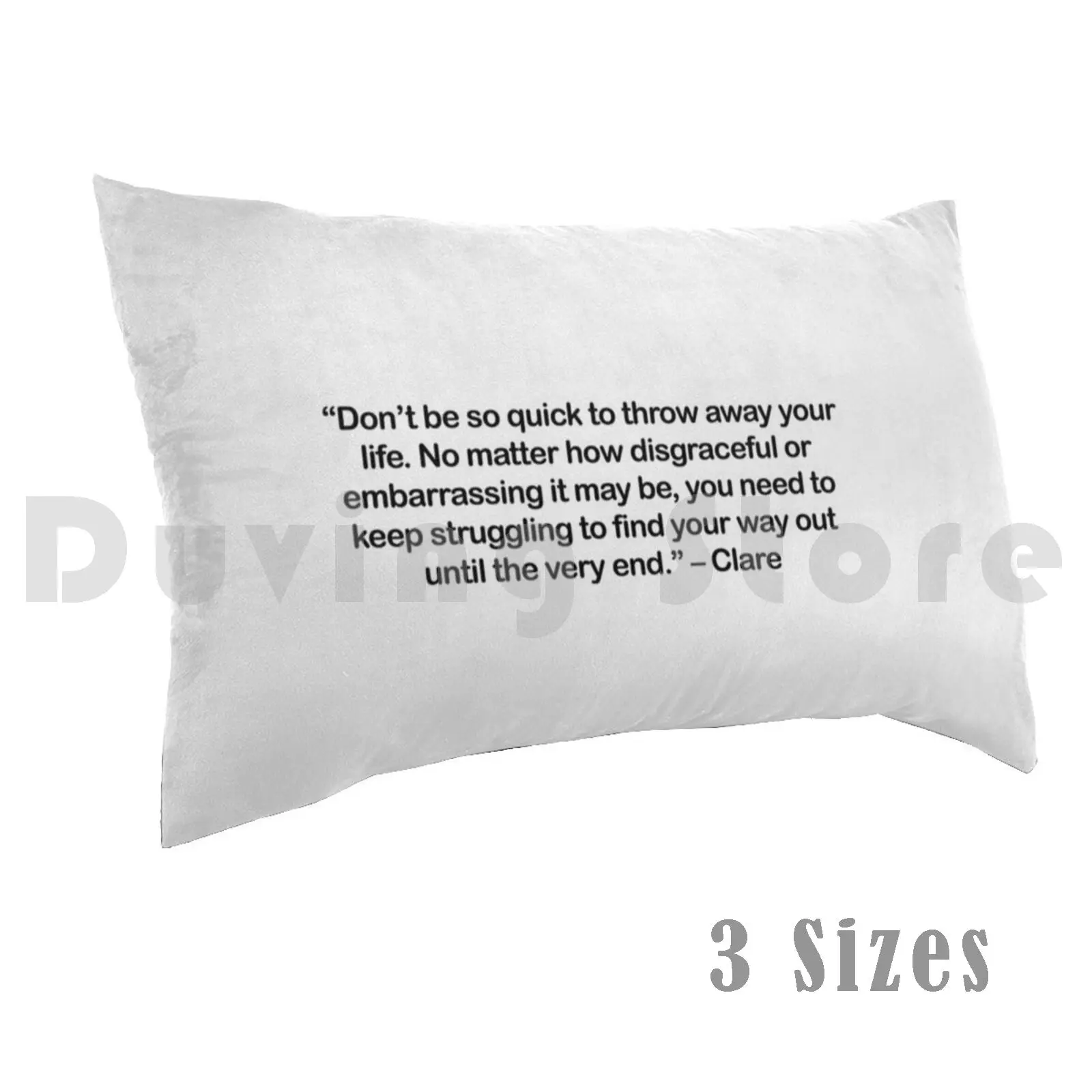 Federa Per Cuscino Clare-Quote Fai Da Te 50X75 Clare Clamore Clare Quote Clamore Quote Anime Quote Manga