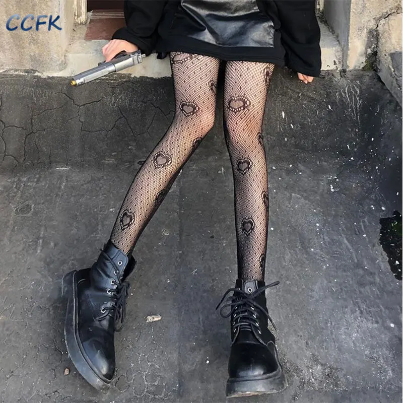 Grunge Spider Web calze a rete collant gotici collant Punk Harajuku Lolita  Skull Love G calze e girl Emo accessori|Stockings| - AliExpress